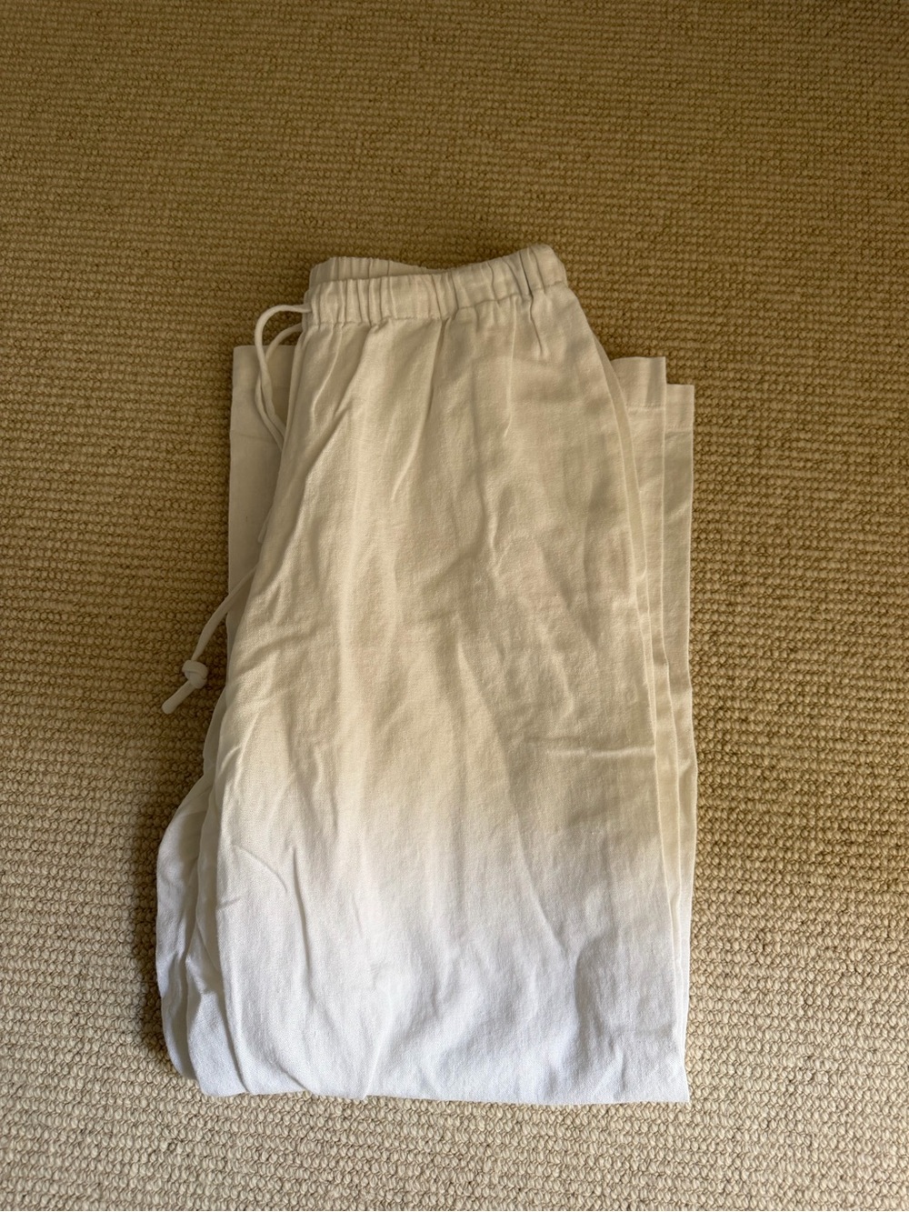 White linen Pants